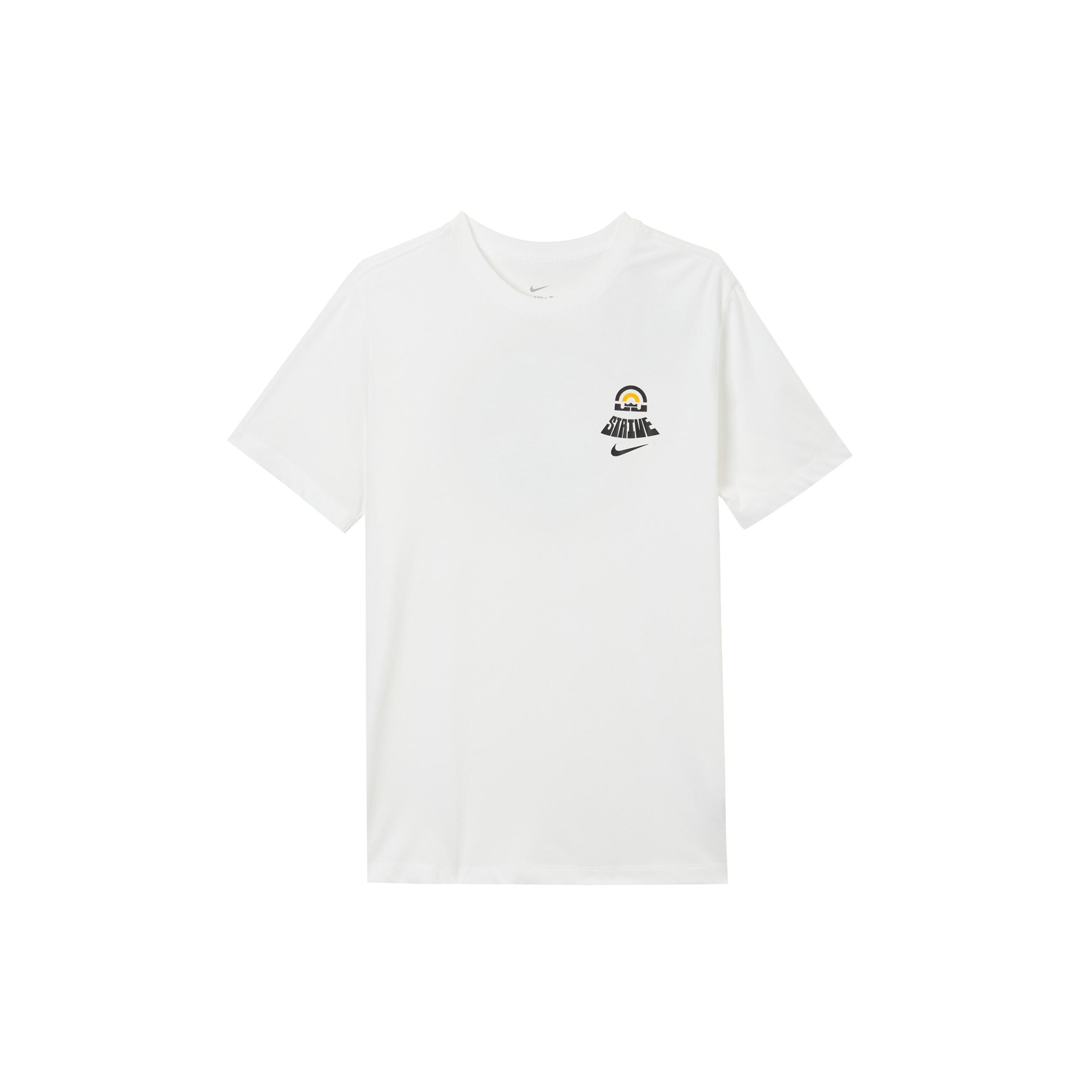 Men s Nike Lebron Dri-fit Back Animal Printing Round Neck Short Sleeve White T-Shirt DR7648-100 L