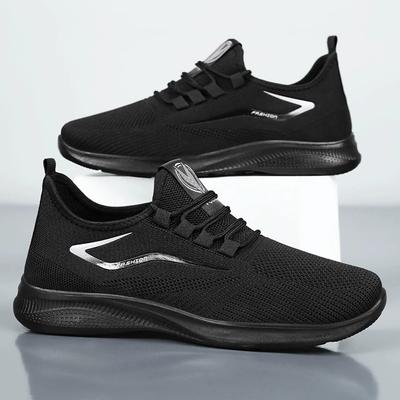 Zapatos deportivos para hombre, transpirables, informales, nuevos, de tela voladora, con suela suave.