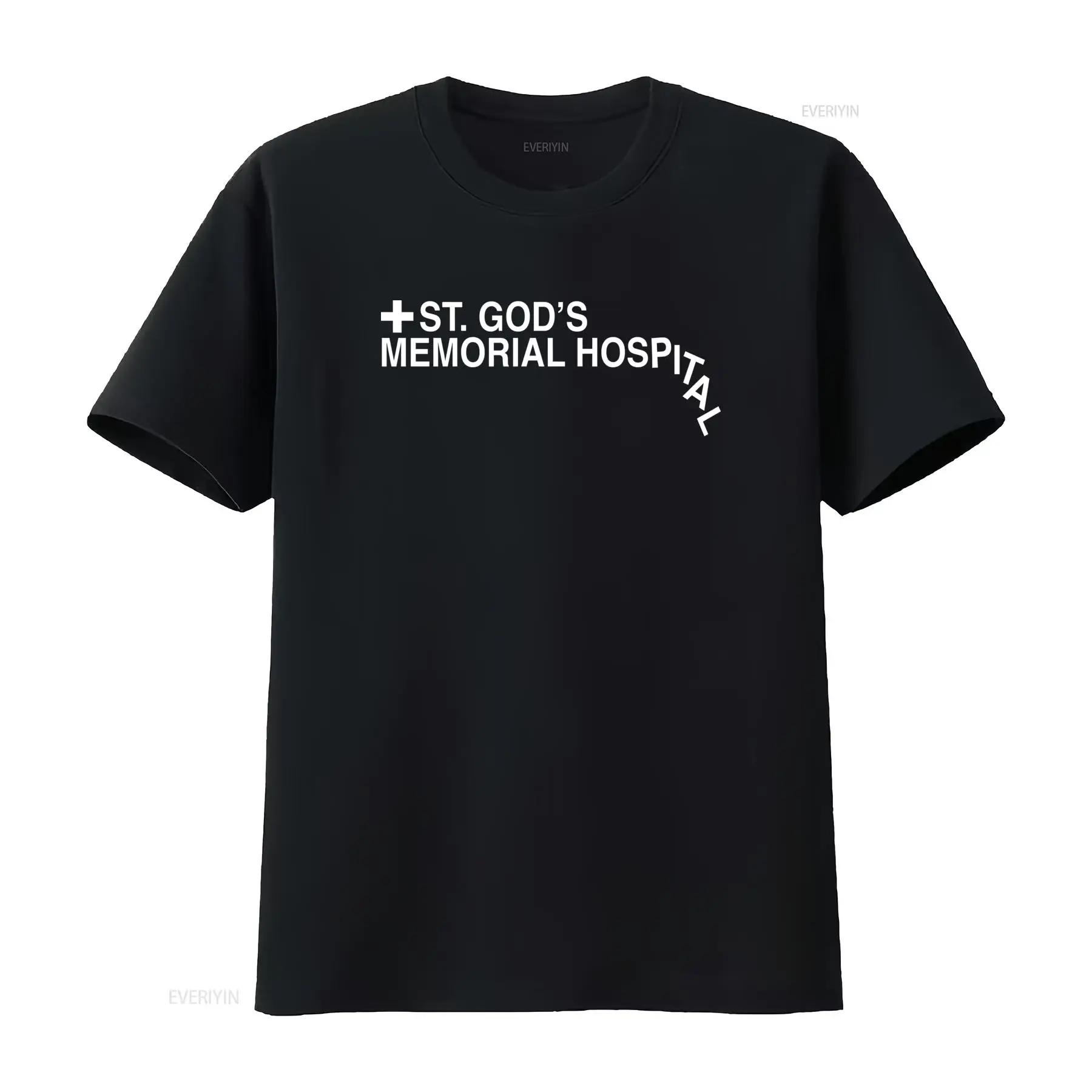 Idiocracy St God s Memorial Hospital T Shirt Available in Sizes M L XL 2XL 3XL 4XL vintage Washed Stretched Comfortable fashi... S