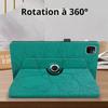 Coque pour iPad Pro 11 Pouces (2022/2021/2020/2018) Protection Rotative Motif Arbre Synthécuir Vert