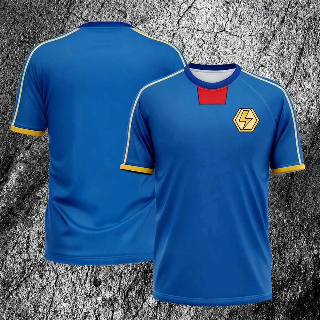 Kaio Jersey Anime Inazuma Eleven Role Playing T-shirt 3D Print Football Team Training Uniforms Men Women Sports Soccer Tops