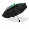 1pc Colorful Skeleton with Butterfly Wings Umbrella with Plastic Handle,Suitable for All Seasons Home Travel Outdoor UmbrellaB1848