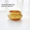 Solid Brass Eight Blessings Double Fish Money Jar