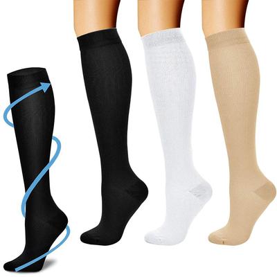 Comfortable Travel Flight Knee High Stockings Anti-Fatigue Compression Socks
