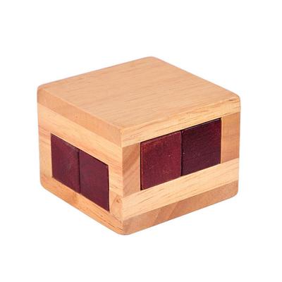 Mini Holzpuzzle Entriegelungsbox Spielzeug Labyrinth Knobelaufgabe Intellektuelles Geschenk für Kinder/Erwachsene
