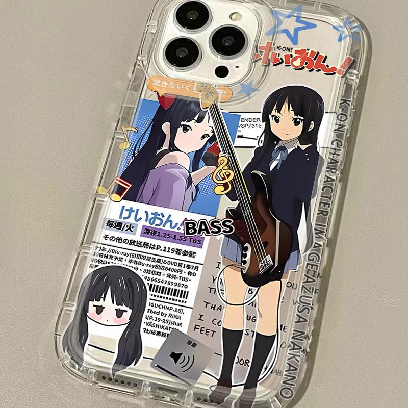 

Японський милий кейс K-ON Girls для Samsung Galaxy S24 S23 Ultra S22 S21 FE S20 Plus Note 20 10 Pro A34 A54 A33 A53 Прозорий чохол S23