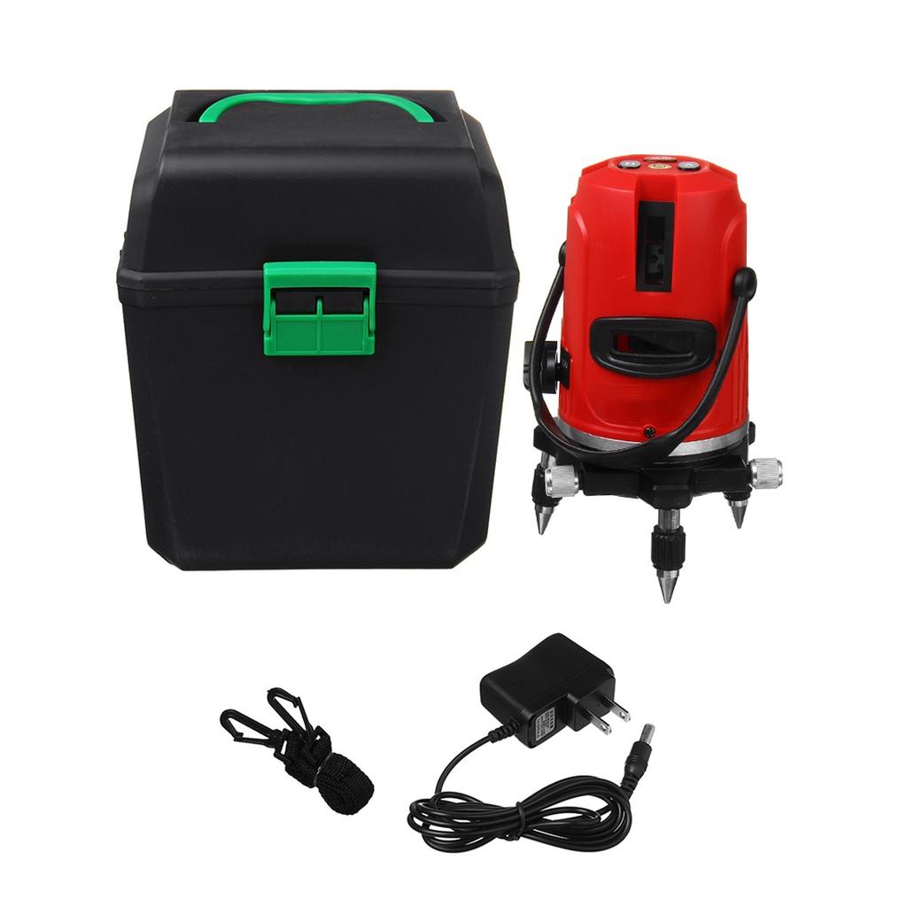 Buy Red Light 2/5 Lines 360° Rotary Laser Line Red Level Self-leveling ...