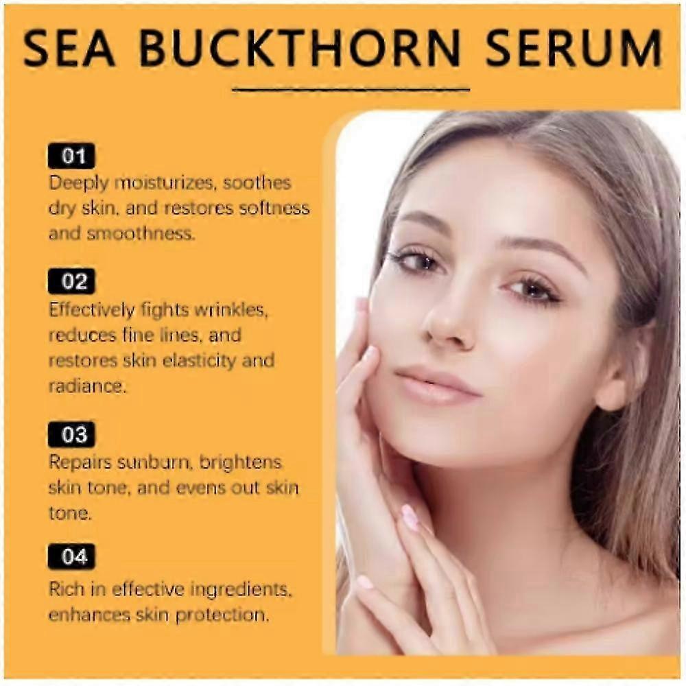 Serum z rokitnika na suche drobne zmarszczki Przeciwstarzeniowe Poparzenia słoneczne Starzenie Serum z rokitnika 30ml