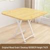 Portable Foldable Dining Table for Small Spaces - Square or Round Options for Apartments or Rental Rooms