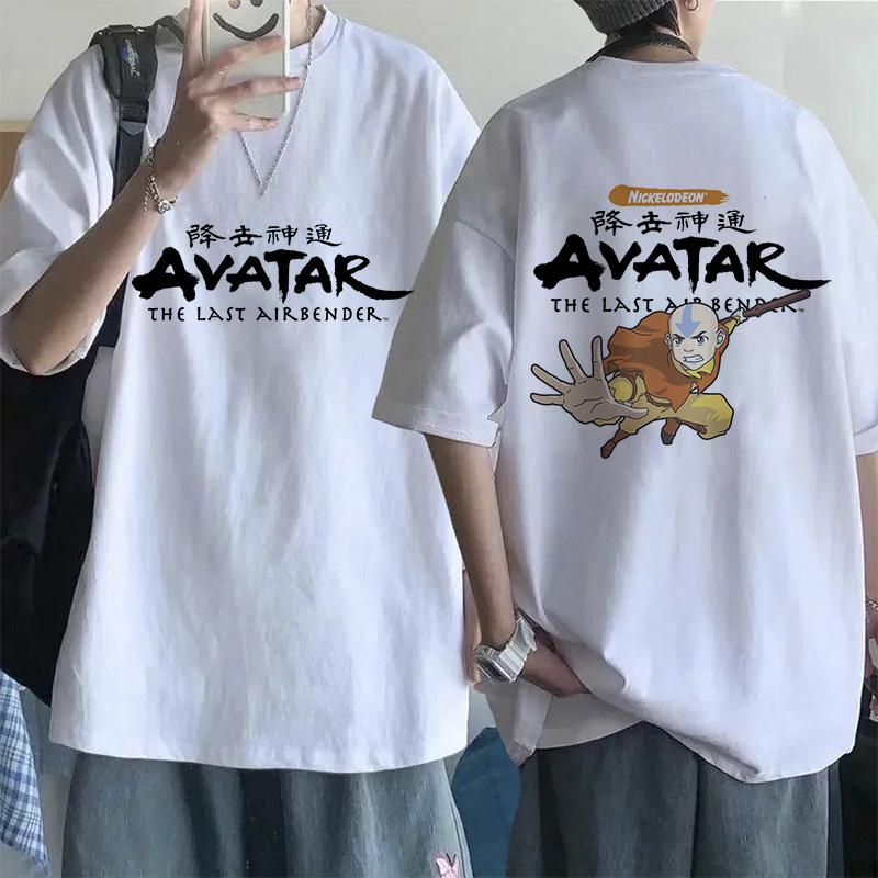 Mode Mange T-Shirt Avatar Der Letzte Luftbändiger Y2k Shirt Streetwear Appa Yip Lässiges T-Shirt Hip Hop Harajuku T-Shirts Oberteile Kleidung
