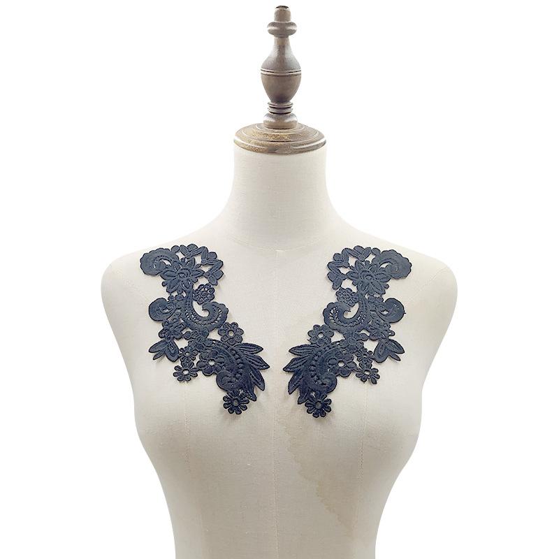 Water soluble lace pair flower milk silk embroidery flower three-dimensional hollow embroidery DIY lace accessories