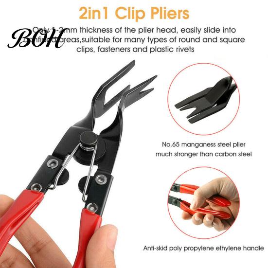Vehicle Buckle Removal Kit 19Pcs Trim Tool Set with Pick & Clip Tool, Sticker Scraper, Automotive Plastic Car Audio Installation Tools Pry for