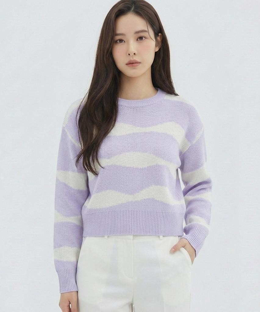VANAKE Unique Color Block Knit_Vb33Ktm305Z