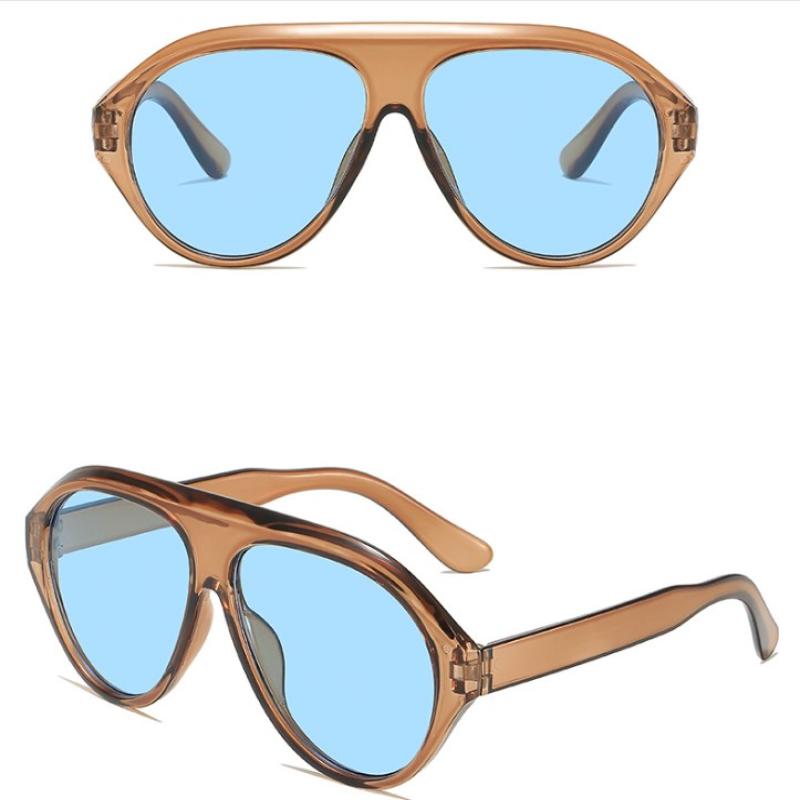 Vintage Punk Pilot Sunglasses Goggle Woman Men Retro Stylish Uv400 Protection Sun Glasses Female Outdoor Shades Eyewear