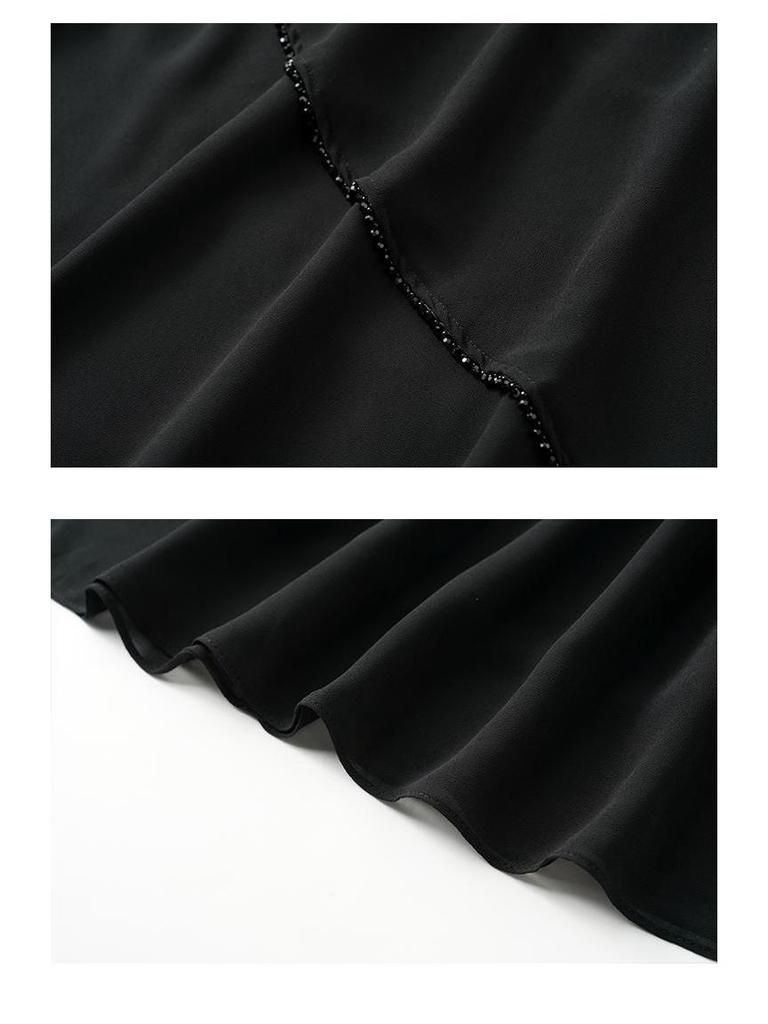 Women's Plus Size Summer Chiffon Dress - Slimming, Stylish Midi Skirt
