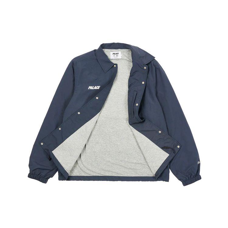 Palace X New Era Detroit Tigers Coach Jacket With Back Tiger Print Unisex Jacket Blue P21DNJK002