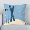 Ski Prop Pattern Covers for Bed Pillows Decorative Pillowcases 40x40 Body Pillow Cover 45x45 Short Plush Pillowcase Sofa Cushion