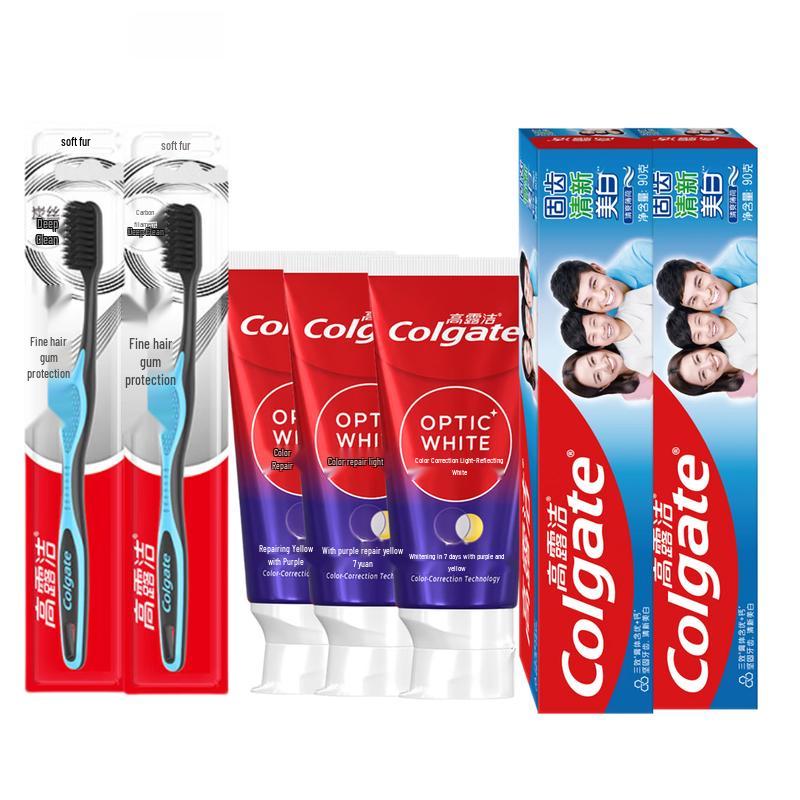 Colgate Whitening & Gum Care Toothpaste & Toothbrush 7-Piece Set