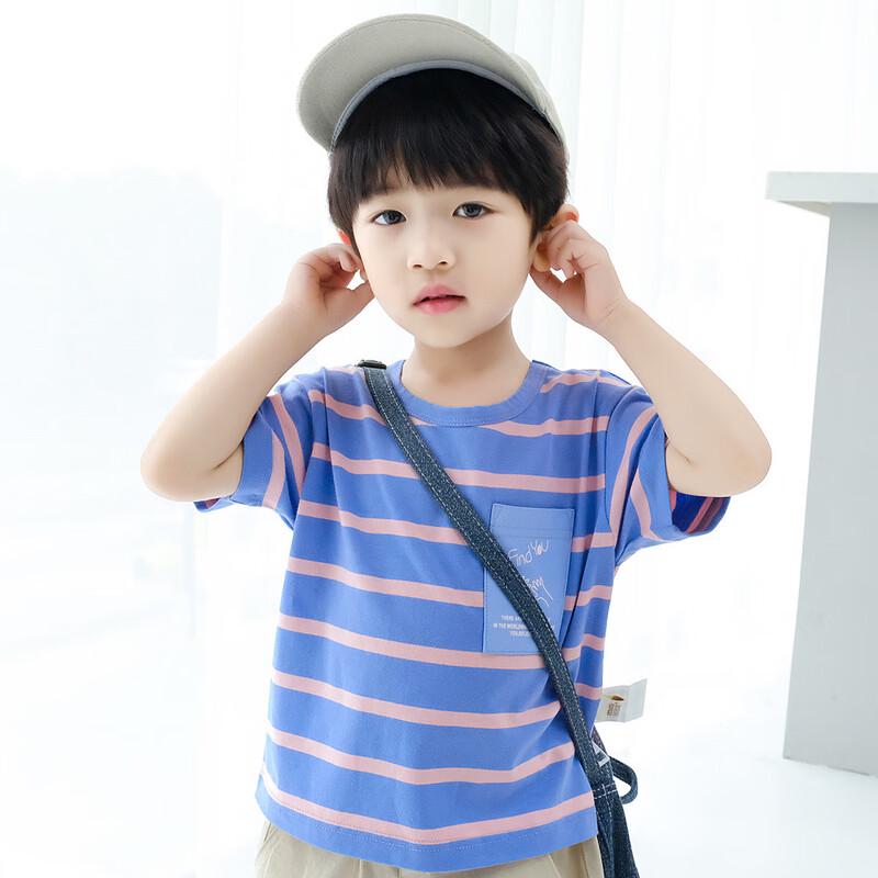 

Duoduo Boys Striped Short Sleeve T-Shirt 150