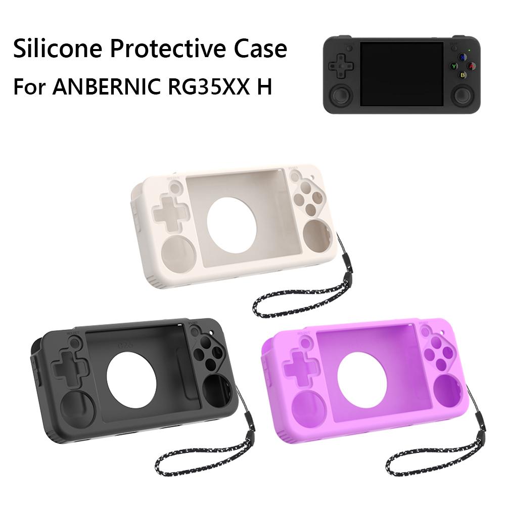 Silicone Protective Sleeve Skin Anti-Scratch Protector Cover Protective Cover for Anbernic RG35XX H Retro Handheld Game Console