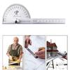 180 Degree Angle Ruler Adjustable Round Head Rotary Protractor Universal Measuring Tool