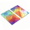 Durable And Stylish Glass Boards With Geometric Figure Pattern 2X30X52 Cm
