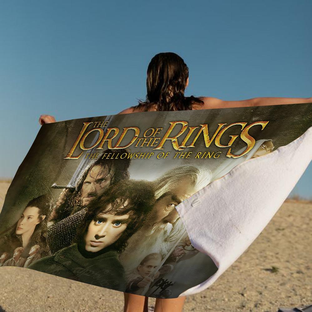 The L-Lord Of The R-Rings Movie Big Microfiber Beach Towels Quick Towel Sand Beach Towels Pool Towel For Travel Swim Pool Yoga