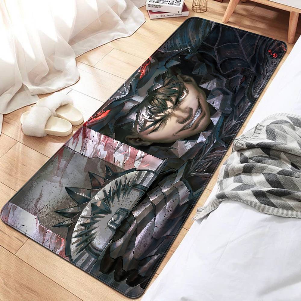

Anime Berserk Bathroom Mat Kids Room Bedroom Decoration Balcony Anti-Slip Doormat Living Room Welcome Rug 40x60cm