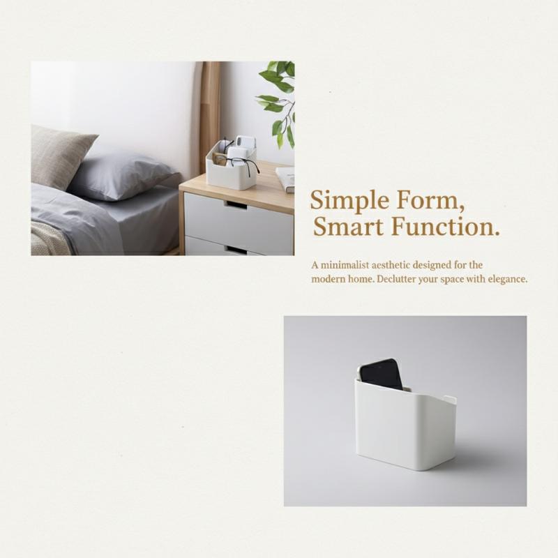 Plastic Desktop For Remote Controls Tissues Storage Box Cosmetics Office Supplies Living Room Organization