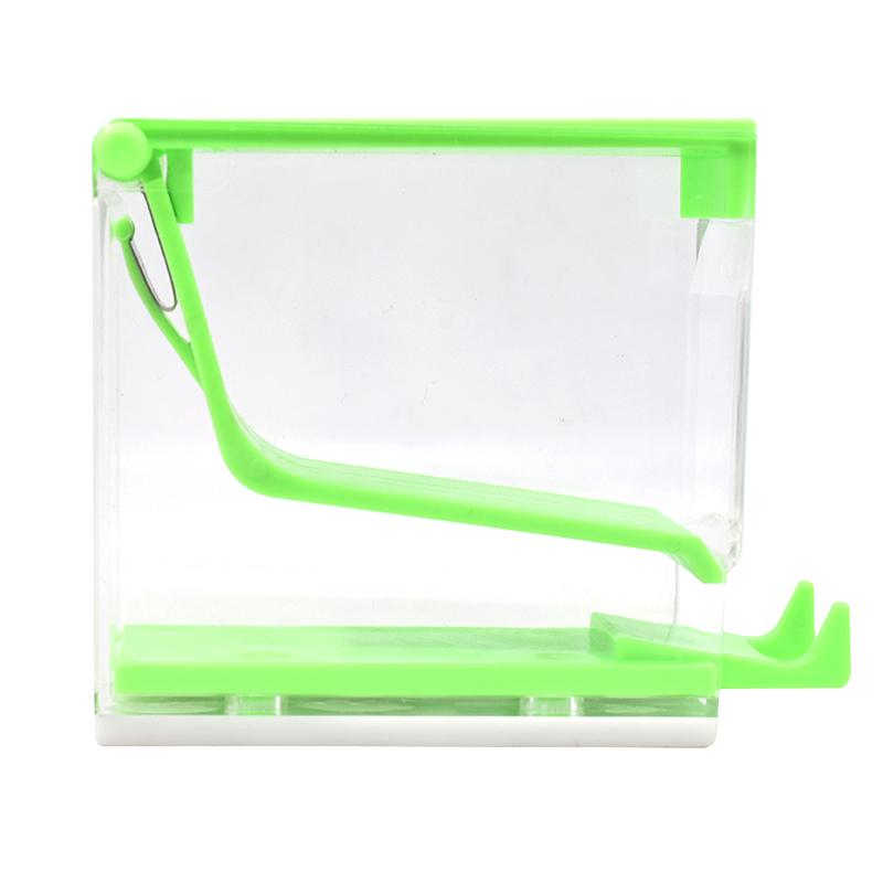 Dental Cotton Roll Dispenser Holder Press Type Box Holder Dental White Blue Color Orthodontics Products Dentistry Lab Supplies