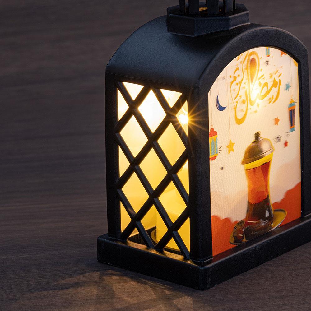 Classic City Retro LED Candlestick with Battery-Warm Light Alloy Ornament
