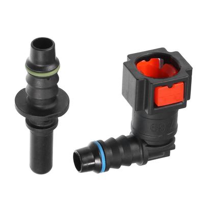 ABSOPRO Araba Yakıt Hattı Hortumu Hızlı Bağlantı Konektörü Kiti 90 Derece 5/16" 7.89mm