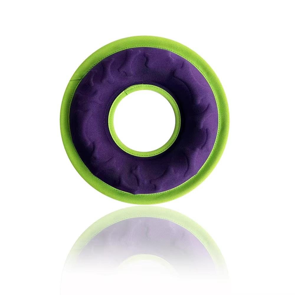 Interactive Dog Toy Pet Floating Water Toy Resistance Training Interactive Circular Dog Toy (Purple,L)