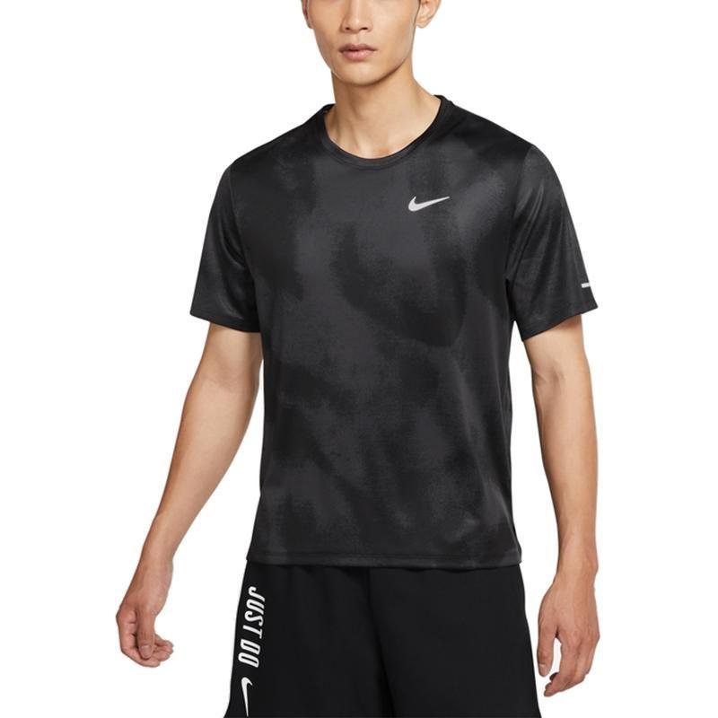 Nike T Shirts Men's Black Crew Neck Moderate DD5320-045