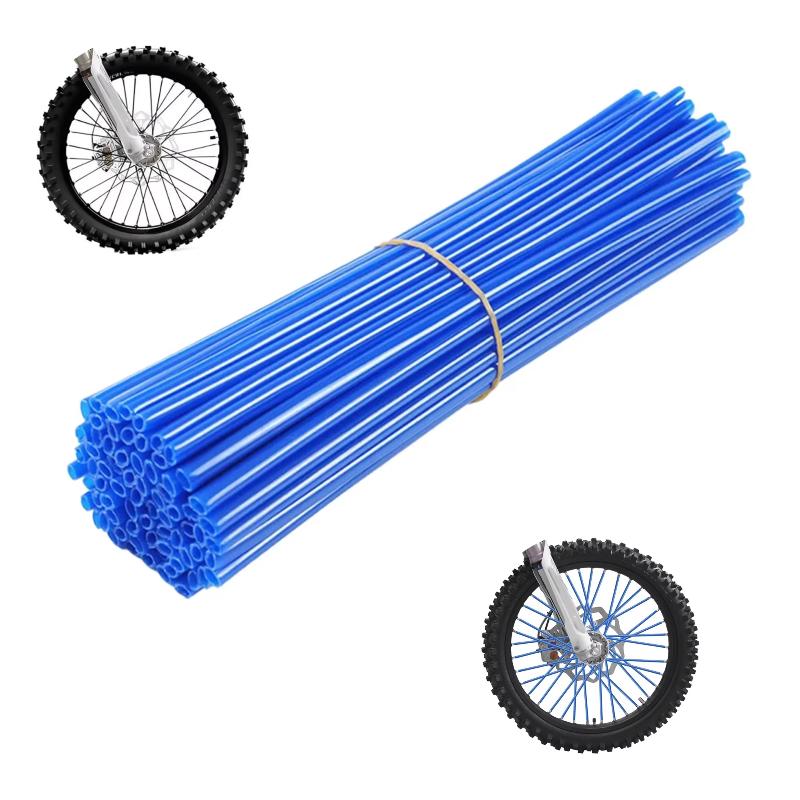 Universal Motocross Spoke Wraps 72PCS Multicolor Scratch-proof Dirt Bike Wheel Rim Spoke Covers for Riding Decoration