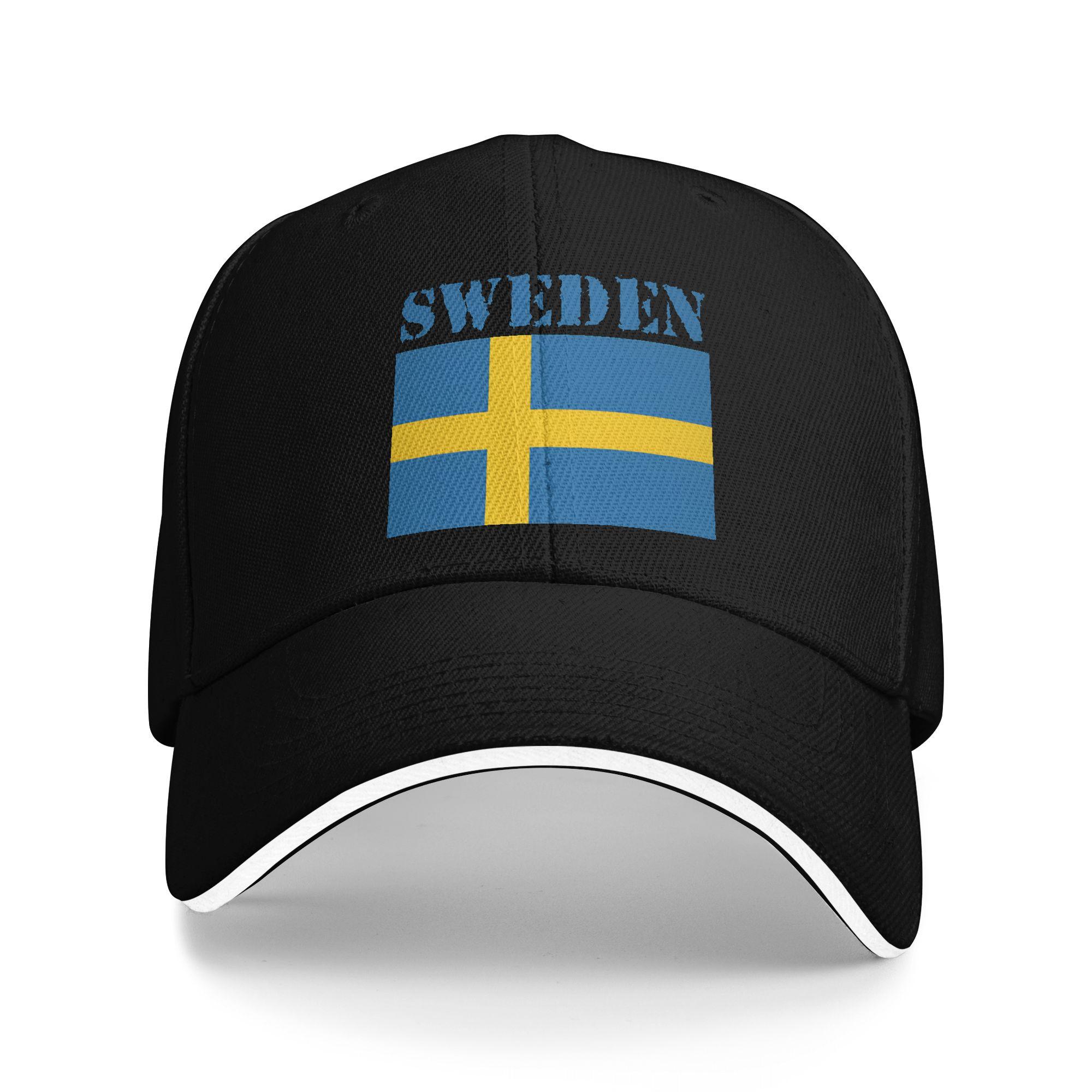 

Personalized Sweden Flag Baseball Cap Women Unisex Breathable Dad Hat Outdoor Snapback Caps One Size