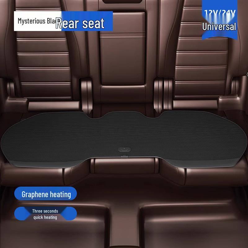 Graphene Electric Heated Seat Cushion, 12V Universal Winter Car Pad, Plush Single Mat, Comfortable Heating.