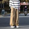 Multi-pocket overalls men's Korean version of trendy ins loose leggings men's pants handsome solid color casual pants