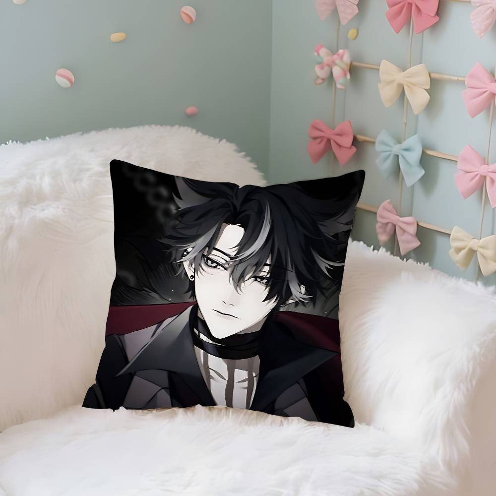 Cute Wriothesley Kawaii Case Plush Fabric Soft Pillowcase Double Sided Print Cushion Cover Household Gifts
