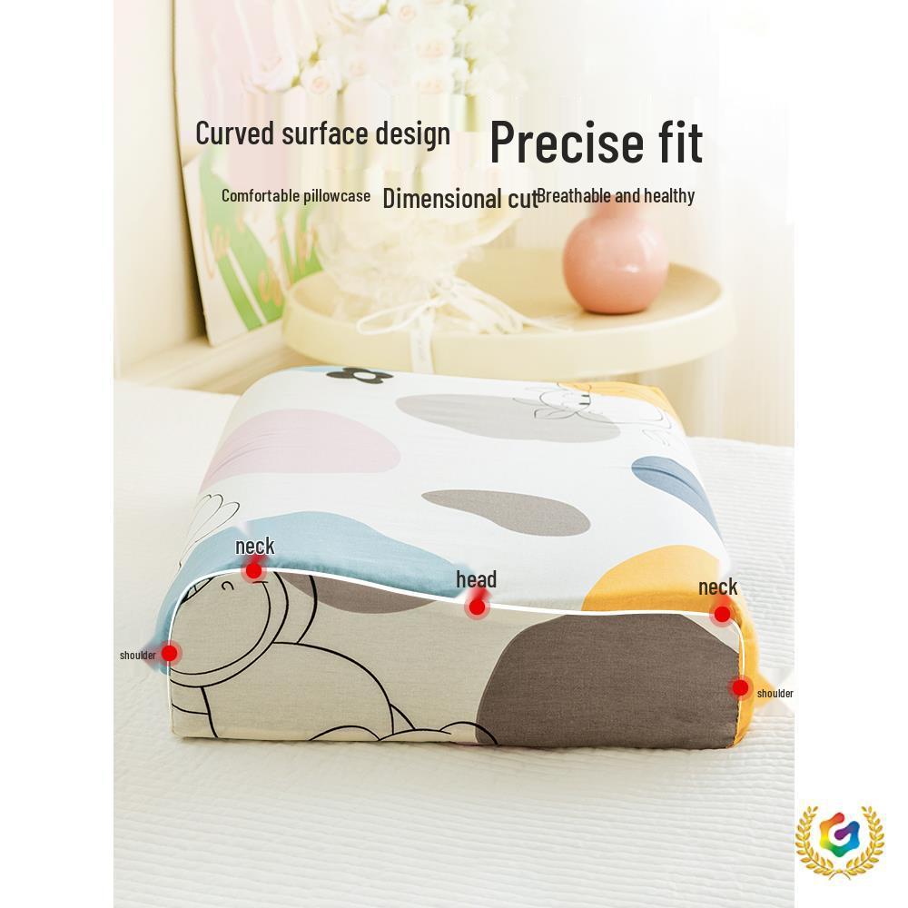 

2025 Pure Cotton Latex Pillowcase Set - Two Small 40x60 cm and 30x5 cm Pillowcases for Children 30x50 cm