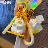 Customized Little Liu Duck Migrant Worker Keychain Female Cute Creative Doll Chong Duck Chain Ring Schoolbag Pendant