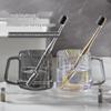 YIXI Glass Mouthwash Cup Set with Tray