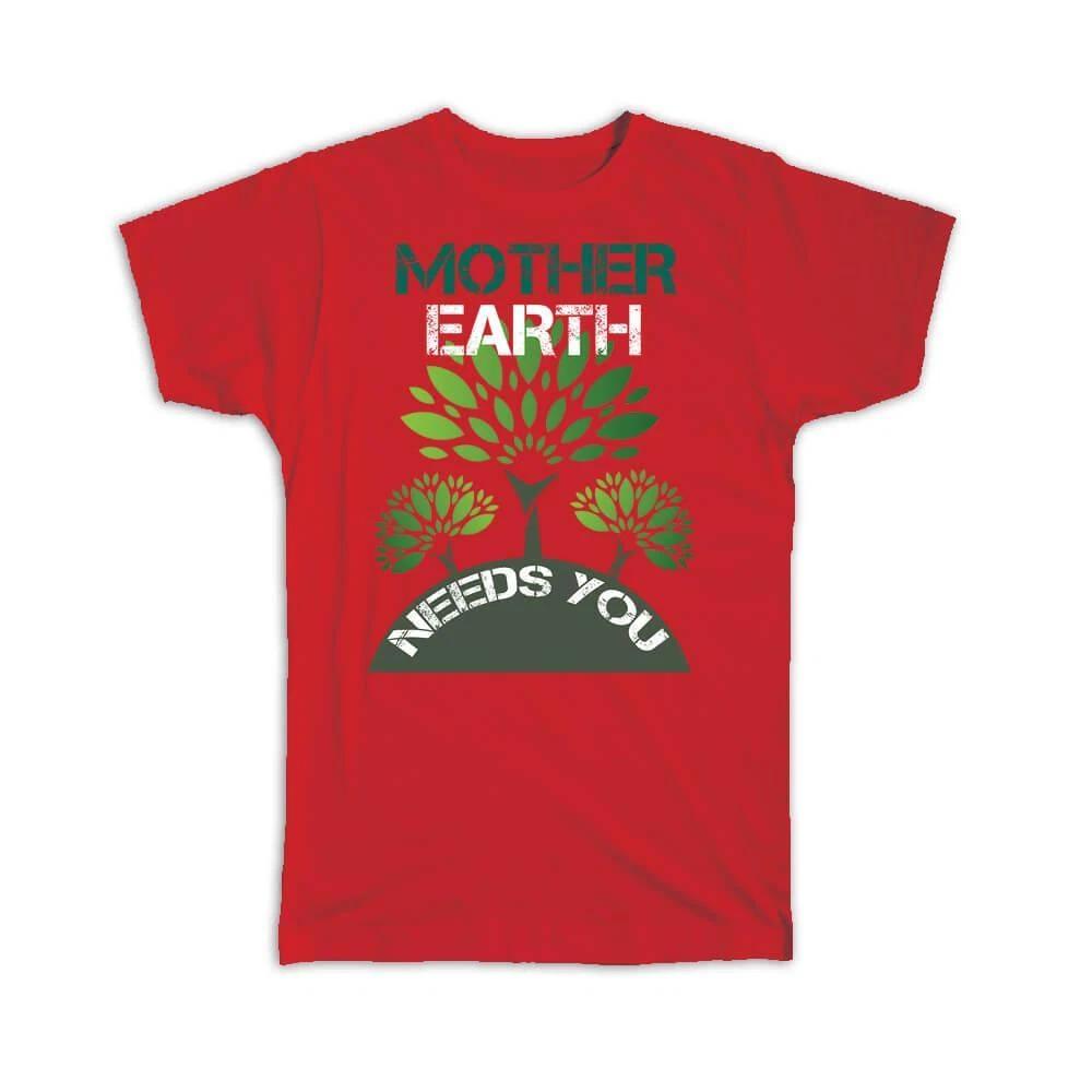 

Gift T-Shirt : Eco Mother Earth Protection Climate Friendly Kraft Paper Design M