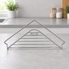 Triangular Sink Organizer Rack No Assembly Required Countertop Drainer with Open Wire