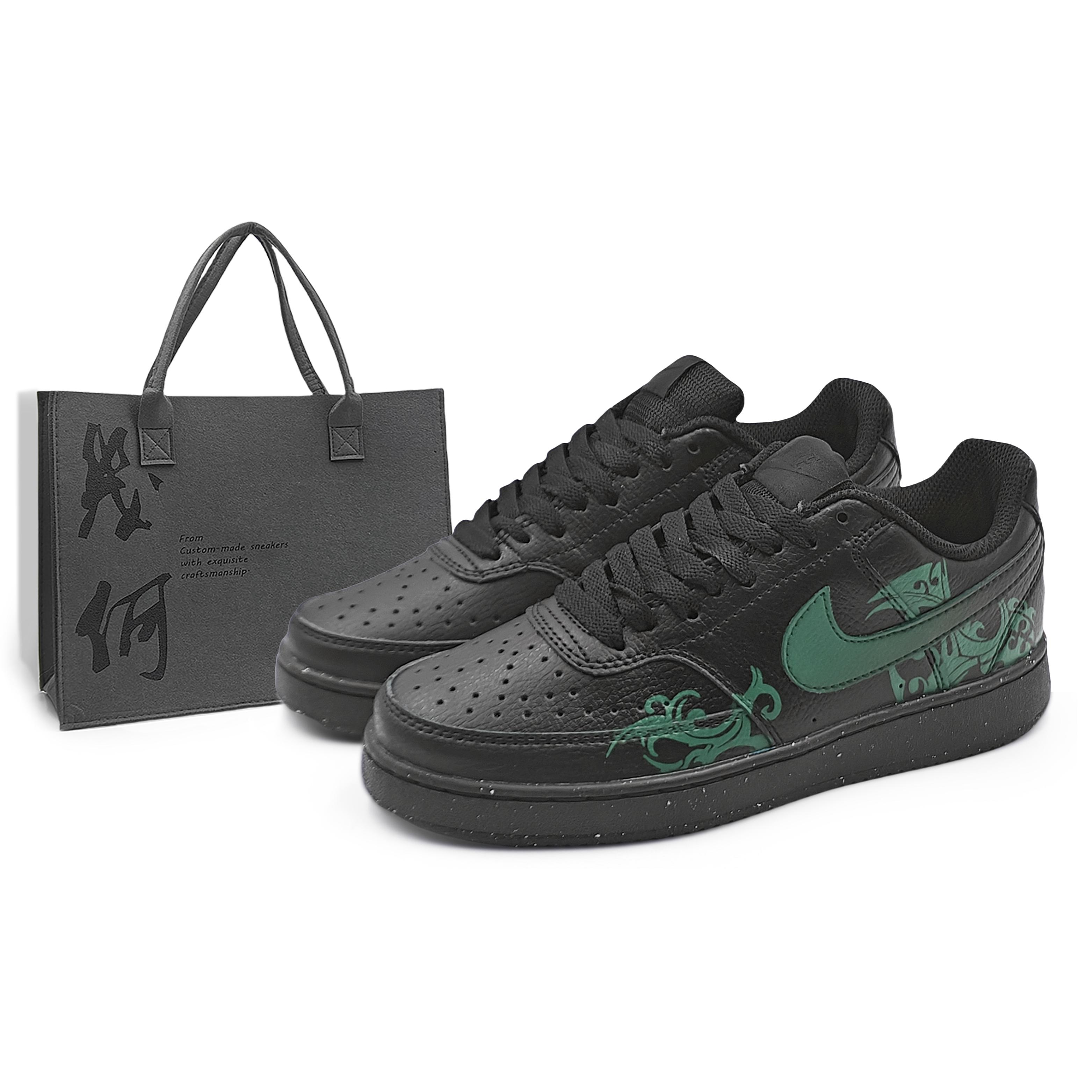 

Nike Court Vision Low Abrasion Resistant Low top Skateboard Shoes Unisex Dark Green DH2987-002(Team1284- S) 40.5