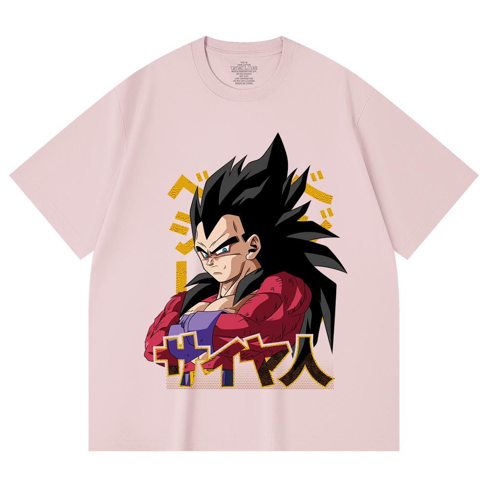 230 Gsm 100% Cotton Dragon Ball V18 Goku Print Unisex Heavy Cotton T Shirt