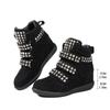 Literary Style Rivet High-top Boots Women's Platform Short Boots Slope Heel Sports Shoes High-top Shoes Pile Boots Women