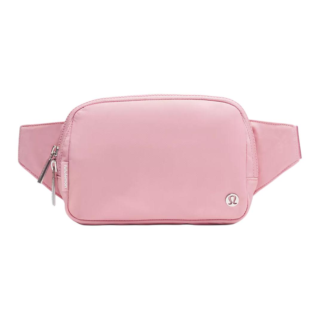 Lululemon Everywhere 2L Logo Zipper Nylon Waist Bag Large Unisex waist bag Pink LU9B11S-067913 Pink,Large