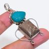 Natural Septerian Stone, Onyx 925 Sterling Silver Jewelry Pendant 2.25" ZS-1269