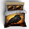 Intricate raven with sunburst. Bedding sets Duvet cover sets Duvet covers Pillowcases(1* Duvet Cover 2* Pillowcases without duvet insert)